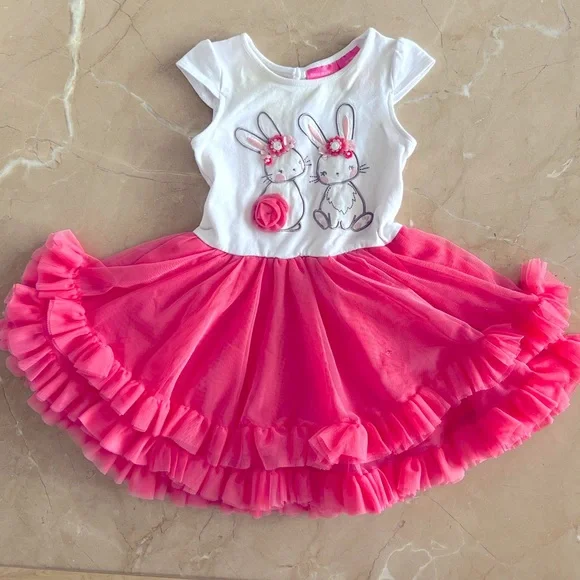 Isaac Mizrahi Dresses Isaac Mizrahi Bunny Pink Ruffle Easter